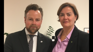 NORSKOG har i dag hatt møte næringsminister Torbjørn Røe Isaksen.  Skog - og trenæringen er en viktig næring for Norge, og således av stor interesse for ministeren.