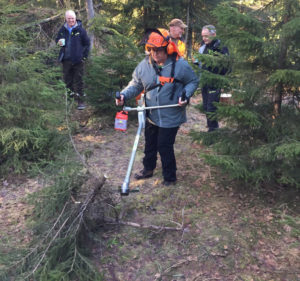 I naturskjønne omgivelser i en veldreven skog som Losby i Østmarka, fremsnakket statsråden et aktivt skogbruk i klimasammenheng i både entusiastiske og positive ordelag.