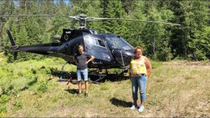 ​NORSKOG og Stangeskovene inviterte Landbruks- og matminister Olaug Bollestad på demonstrasjon av skoggjødsling med helikopter.